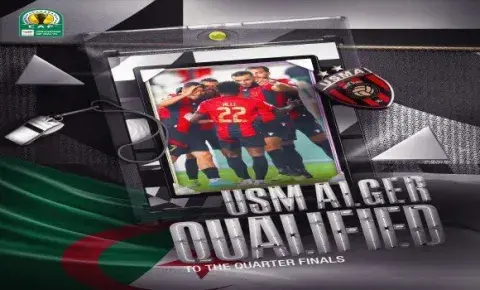 كأس الكنفيدرالية الإفريقية:اتحاد الجزائر يتأهل للربع النهائي بعد فوزه على أورابا البوتسواني (2-1) كأس الكنفيدرالية الإفريقية:اتحاد الجزائر يتأهل للربع النهائي بعد فوزه على أورابا البوتسواني (2-1)