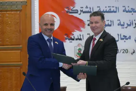 مراجعة اتفاقية التوأمة بين الجزائر وتونس في مجال الحماية المدنية