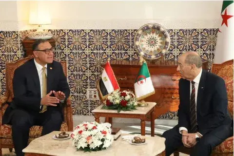 رئيس المحكمة الدستورية يستقبل سفير جمهورية مصر العربية بالجزائر