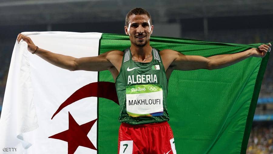 Photo de Médaille d’argent pour Makhloufi sur 1500 mètres