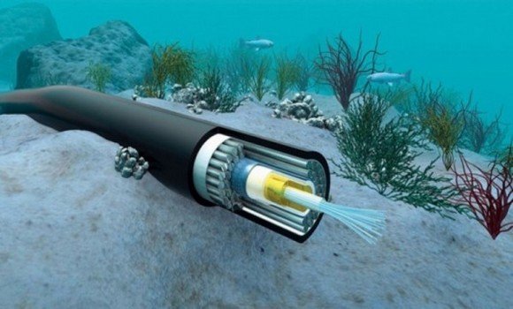 Photo de e câble sous-marin à fibre optique reliant l’Algérie à l’Espagne opérationnel