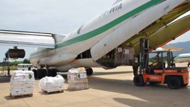 صورة نقل 29 طنا من المساعدات الإنسانية لفائدة شعب النيجر 