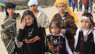 صورة يوم مفتوح بالقناة الرابعة الأمازيغية للتلفزيون الجزائري بمناسبة يناير 2971