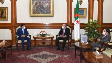 صورة رئيس الجمهورية السيّد عبد المجيد تبون يستقبل الأمين العام للاتحاد العام للعمال الجزائريين