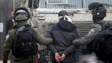 Photo of Zionist occupation forces arrested, last April, 1,228 Palestinian citizens, including 165 children and 11 women