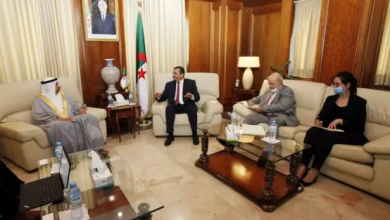 صورة وزير الطاقة والمناجم يستقبل السفير الاماراتي بالجزائر