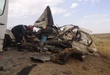 صورة الحماية المدنية: 04 وفيات في حادث اصطدام بين سيارتين بولاية سعيدة