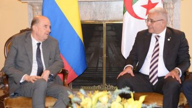 Photo de Le président de l’Assemblée populaire nationale, M. Brahim Boughali s’entretient à Bogota avec le MAE colombien sur la promotion de la coopération bilatérale
