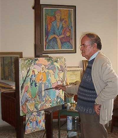 صورة وفاة عميد الفنانين التشكيليين الجزائريين بشير يلس