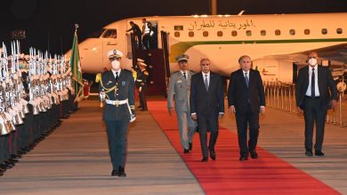 Photo de Sommet arabe: arrivée à Alger du président mauritanien