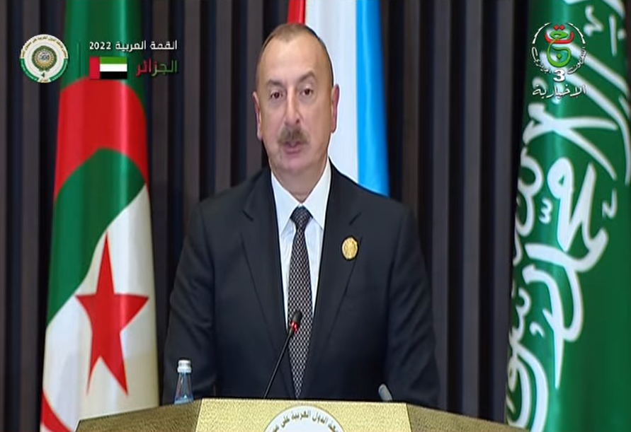 Le président de la République d'Azerbaïdjan et président en exercice du Mouvement des non-alignés (MNA), Ilham Aliyev,