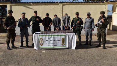 صورة وزارة الدفاع الوطني: إحباط محاولات إدخال أزيد من 03 قناطير من الكيف المعالج عبر الحدود مع المغرب