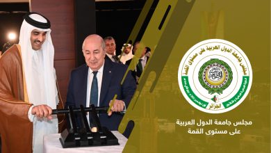 صورة رئيس الجمهورية وأمير دولة قطر يشرفان على إطلاق مشروع بناء المستشفى الجزائري-القطري-الألمانيا