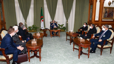صورة رئيس الجمهورية السيّد عبد المجيد تبون يستقبل مؤرخين جزائريين