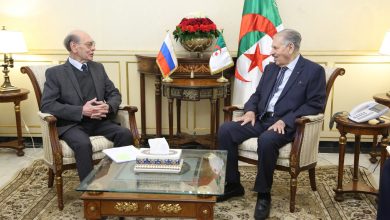 صورة رئيس مجلس الأمة يستقبل سفير روسيا بالجزائر