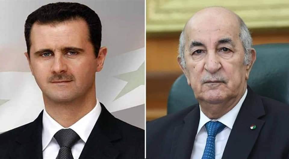 Le Président de la République s'entretient au téléphone avec son homologue syrien Bachar Al-Assad