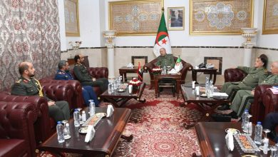 Photo de Chanegriha reçoit le co-président de la Commission mixte algéro-émiratie chargée de la coopération militaire