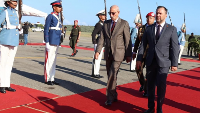 Photo of The Sahrawi President on a state visit to Venezuela
