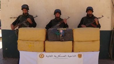 صورة وزارة الدفاع الوطني: إحباط محاولات إدخال كميات كبيرة من المخدرات عبر الحدود مع المغرب خلال أسبوع