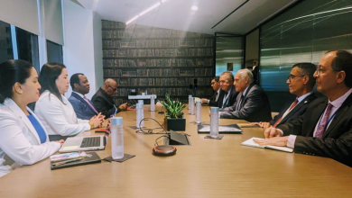 صورة وزير الشؤون الخارجية يتحادث بنيويورك مع نظيريه السيراليوني والغوياني