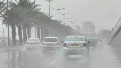 صورة نشرية خاصة: أمطار رعدية على عدد من ولايات الوطن