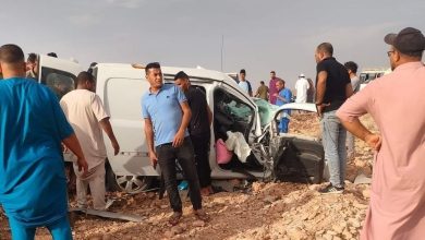 صورة 05 وفيات و 04 جرحى في حادث مرور بولاية أولاد جلال