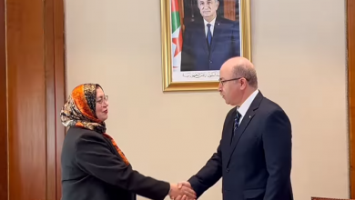 صورة الوزير الأول أيمن بن عبد الرحمان يستقبل وزيرة الدولة لشؤون المرأة بحكومة الوحدة الوطنية لدولة ليبيا   