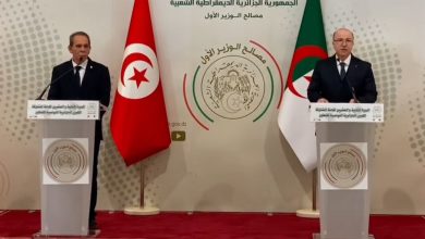 صورة اللجنة المشتركة الكبرى الجزائرية-التونسية: الوزير الأول يدعو لتبني ورقة طريق لمتابعة التعاون الثنائي