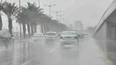 صورة نشرية خاصة: تساقط أمطار رعدية غزيرة على الولايات الشرقية للوطن