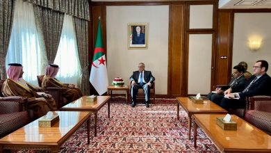 صورة الوزير الأول يستقبل سفير دولة قطر بالجزائر
