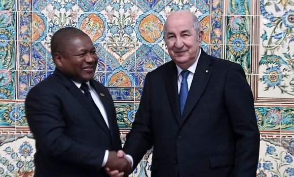 صورة رئيس الجمهورية يشرف رفقة نظيره الموزمبيقي على التوقيع على عدة اتفاقيات تعاون