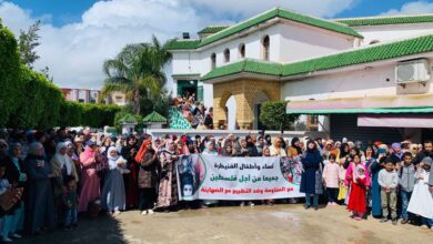 صورة المغرب: أكثر من 100 مظاهرة تضامنية مع غزة ومطالبة بإسقاط التطبيع مع الكيان الصهيوني 