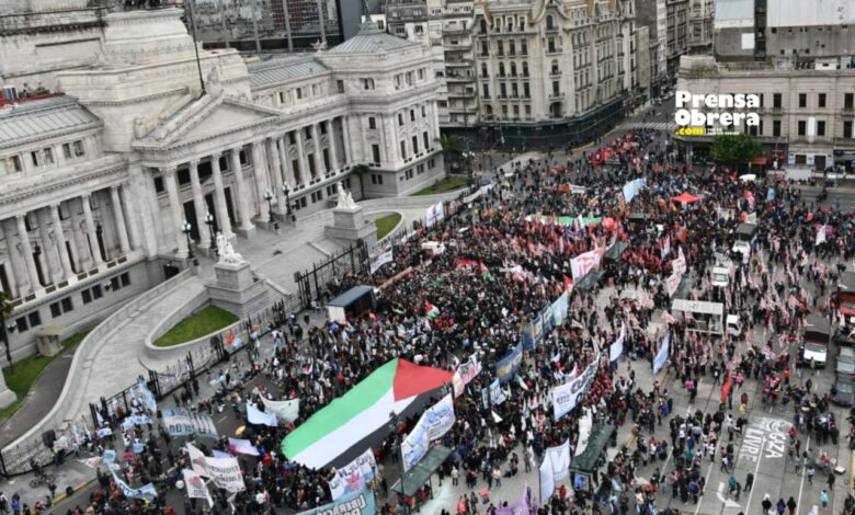 Photo de Agression sioniste contre Ghaza: marche de solidarité avec le peuple palestinien à Buenos Aires