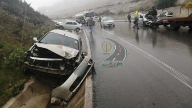 صورة قسنطينة: 11 جريحا في حادث اصطدام تسلسلي بين 6 مركبات بجبل الوحش