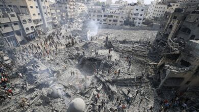 صورة منسقة الأمم المتحدة للشؤون الإنسانية تؤكد مسؤولية المجتمع الدولي في العمل لإعادة إعمار قطاع غزة
