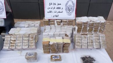 Photo de Oran: démantèlement d’un réseau criminel international spécialisé dans le trafic de stupéfiants et saisie de plus de 26 kilos de cannabis