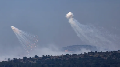 صورة الكيان الصهيوني يشن غارة جوية بالصواريخ على قرى بجنوب لبنان